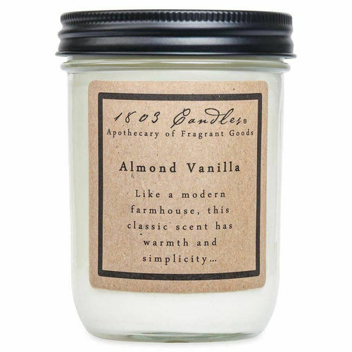 Almond Vanilla-14oz Jar Candle - Village Floral Designs and Gifts