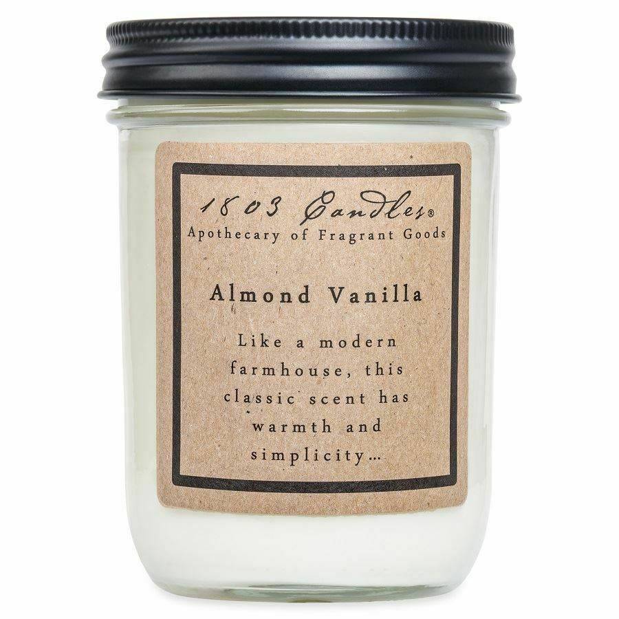 Almond Vanilla-14oz Jar Candle - Village Floral Designs and Gifts