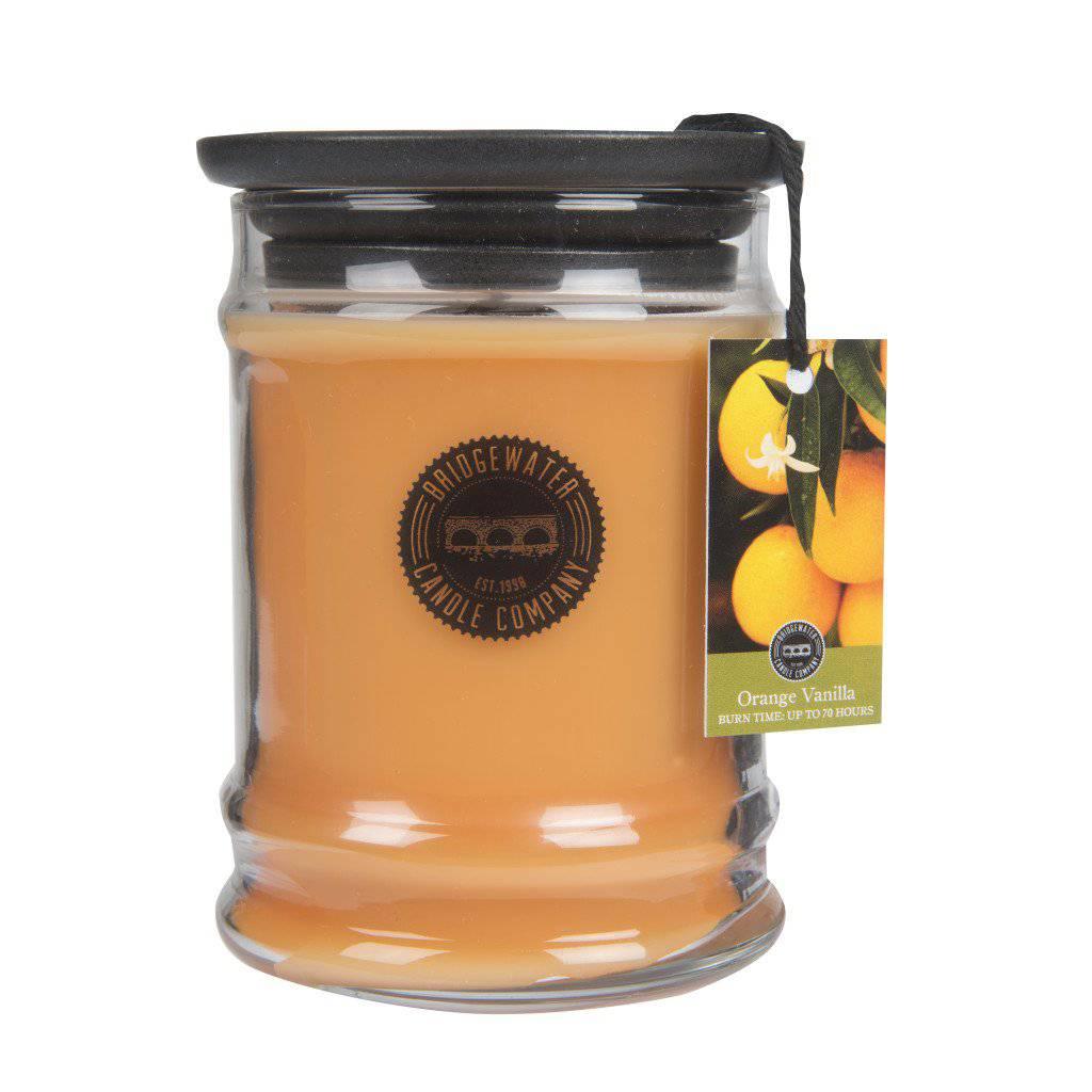 Orange Vanilla 8oz Small Jar Candle - Village Floral Designs and Gifts