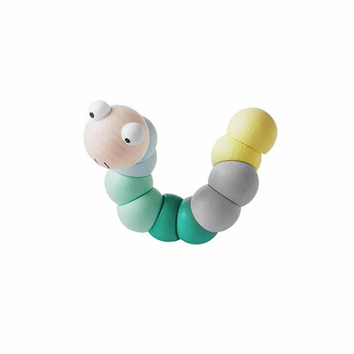 Green Wooden Wiggly Worm - Village Floral Designs and Gifts