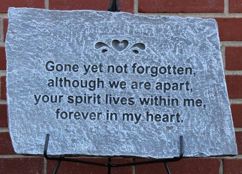 Gone Yet Not Forgotten Plaque - Village Floral Designs and Gifts