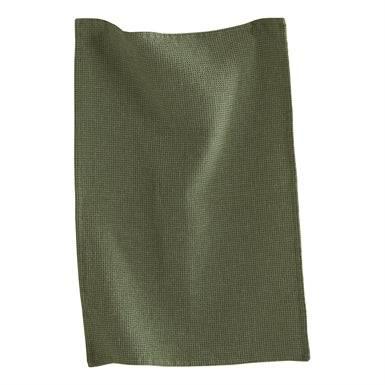 Moss Green Classic Waffle Towel - Village Floral Designs and Gifts