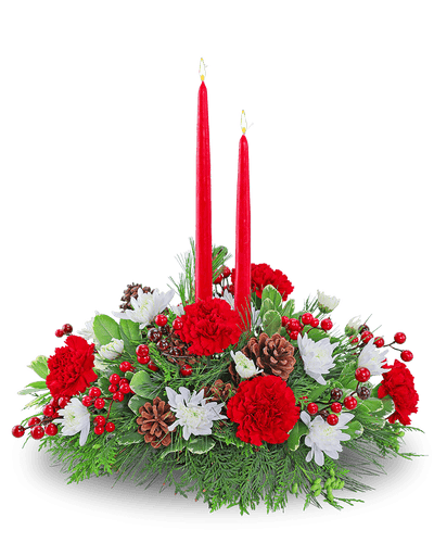 Holly Jolly Centerpiece - Village Floral Designs and Gifts