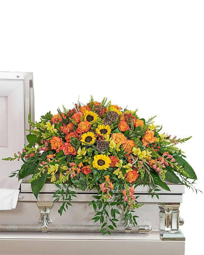 Sunset Reflections Casket Spray - Village Floral Designs and Gifts