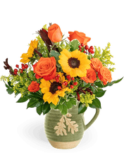 Load image into Gallery viewer, Tuscan Sunshine Pitcher - Village Floral Designs and Gifts
