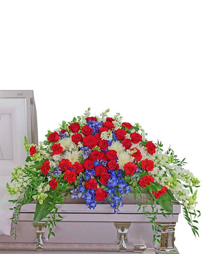 Valiant Honor Casket Spray - Village Floral Designs and Gifts