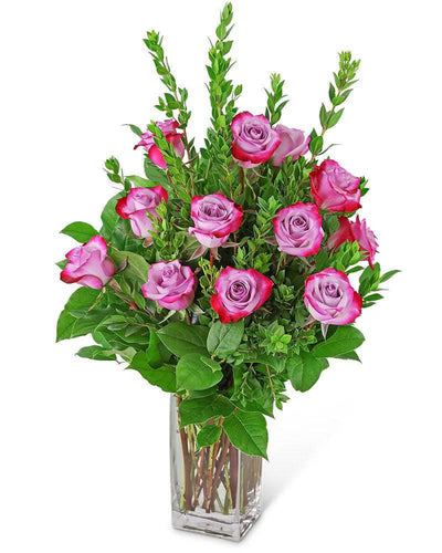 Vibrant Lavender Roses (12) - Village Floral Designs and Gifts