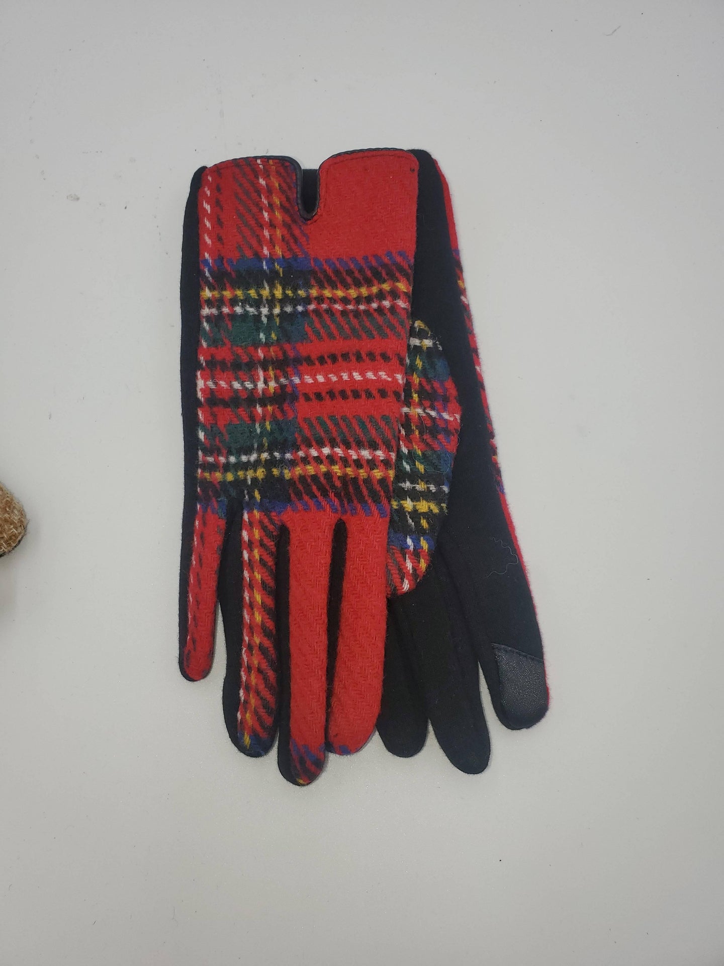 Red Plaid Gloves - Village Floral Designs and Gifts
