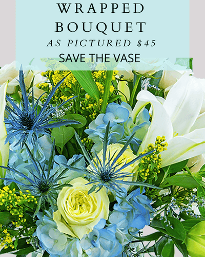Wrapped Bouquet - Luna - Village Floral Designs and Gifts